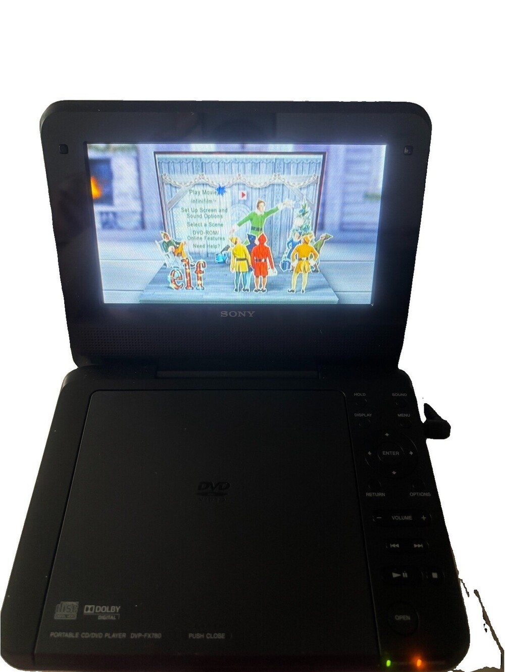 Sony DVP‑FX780 Portable DVD Player 7" LCD Screen 480×234 DVD/CD/MP3/JPEG Tested